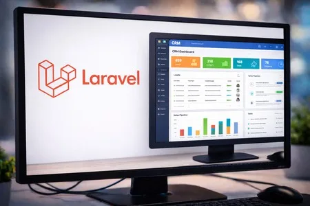 Laravel maatwerk applicatie op een laptop