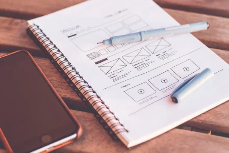 Wireframes en schetsen voor een maatwerk webapplicatie