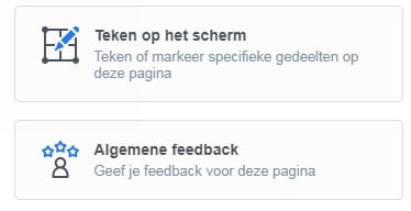 Hoe geef ik feedback over het ontwerp van mijn website?