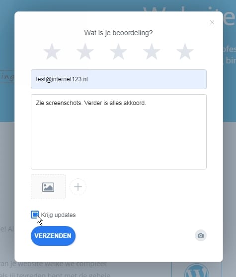 Hoe geef ik feedback over het ontwerp van mijn website?