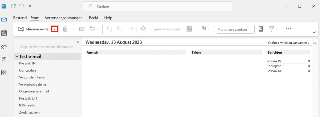 E-mails verplaatsen van je mailbox naar een lokale map in Outlook (Windows)