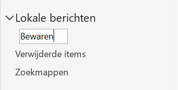 E-mails verplaatsen van je mailbox naar een lokale map in Outlook (Windows)