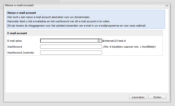 Hoe maak ik een e-mailadres aan?